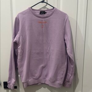 LONELY GHOST Lavender Crew Neck Sweater